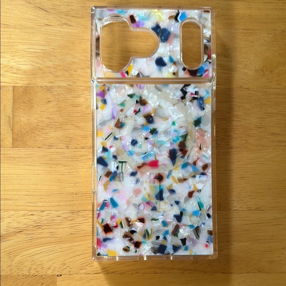 Multicolor Confetti Phone Case for IPhone Pro Max - Clear Protective Cover